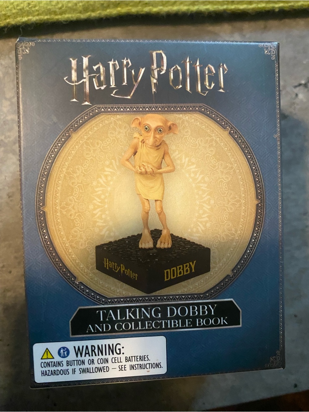 New Warner Bros. Harry Potter Talking Dobby Collectible - Blue/Gold